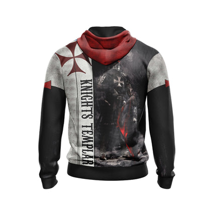 Christian - Knights Templar Unisex 3D Hoodie