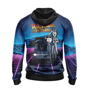 Back To The Future x Rick and Morty Unisex 3D Hoodie