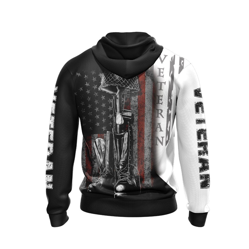 Veteran New Look Unisex Zip Up Hoodie