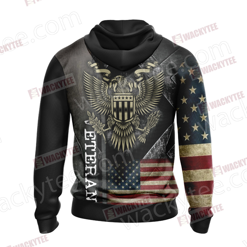 Veteran New Look Unisex Zip Up Hoodie Jacket