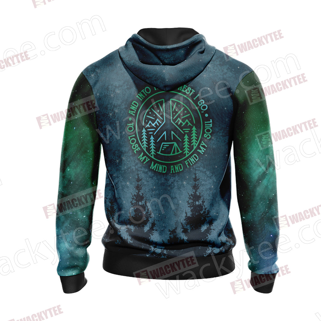Elephant - To Lose My Mind And Find My Soul And Into The Forest I Go Unisex Zip Up Hoodie
