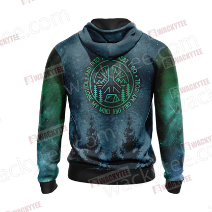 Elephant - To Lose My Mind And Find My Soul And Into The Forest I Go Unisex Zip Up Hoodie