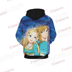 The Legend of Zelda And Princess Zelda Unisex 3D Hoodie