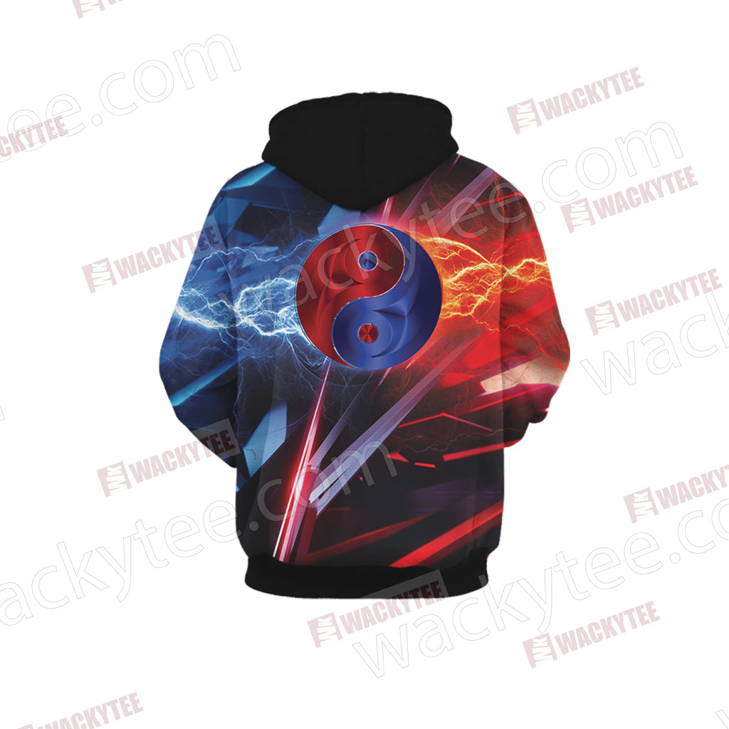 Yu Gi Oh! Blue-Eyes And Red-Eyes Dragon Unisex 3D Hoodie
