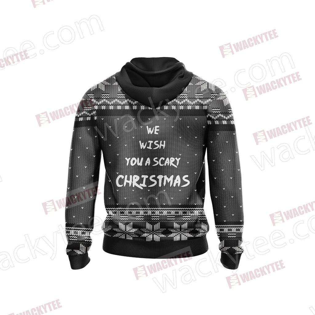 Nightmare Before Christmas - We wish you a scary christmas Unisex 3D Hoodie