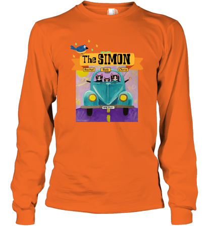 The Simon Family ( Customized Name ) Long Sleeve T-Shirt Long Sleeve T-Shirt S. Orange