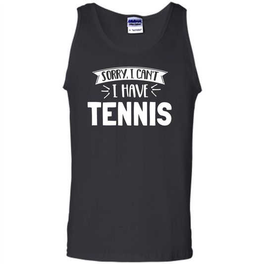 Tennis T-shirt Sorry I Cant I Have Tennis Black