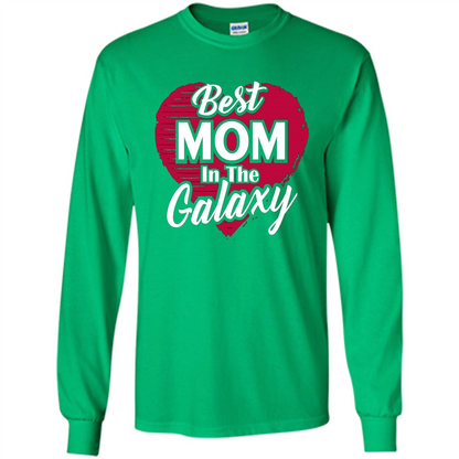 Mothers Day T-shirt Best Mom In The Galaxy Irish Green