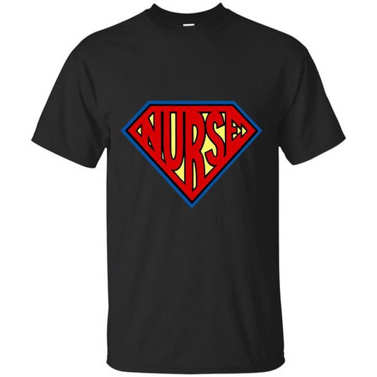 Super Nurse T-Shirt SuperHero SuperPower Nurse T-shirt Black
