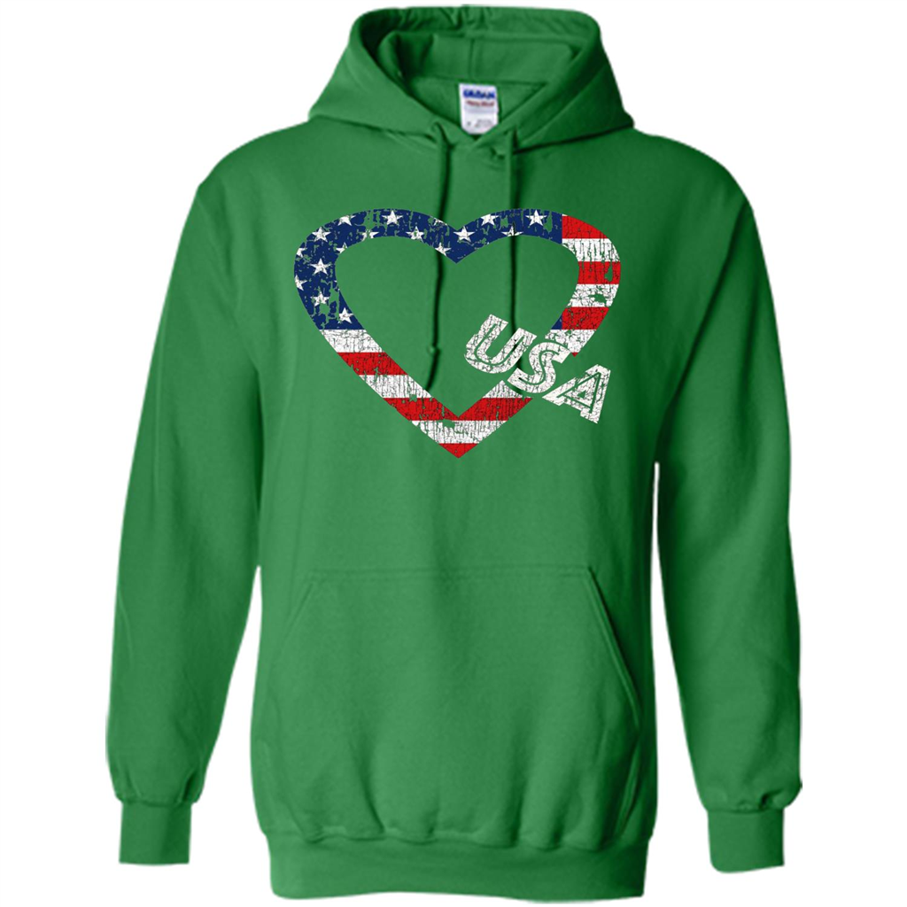 Independence Day T-shirt Love USA Irish Green