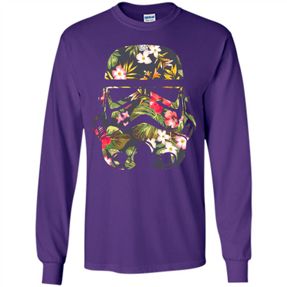 Tropical Stormtrooper Graphic T-Shirt Purple