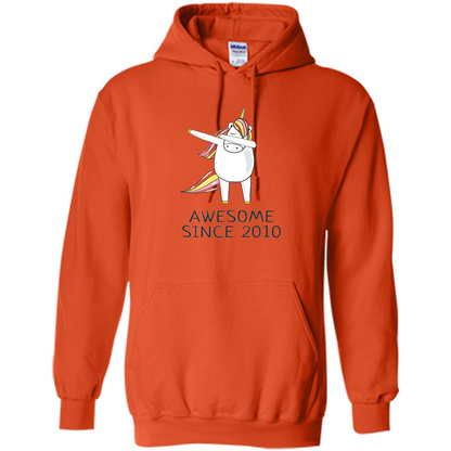 Awesome Since 2010 T-shirt Born In 2010 Orange