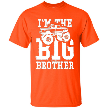 I'm The Big Brother Monster Truck T-shirt Orange