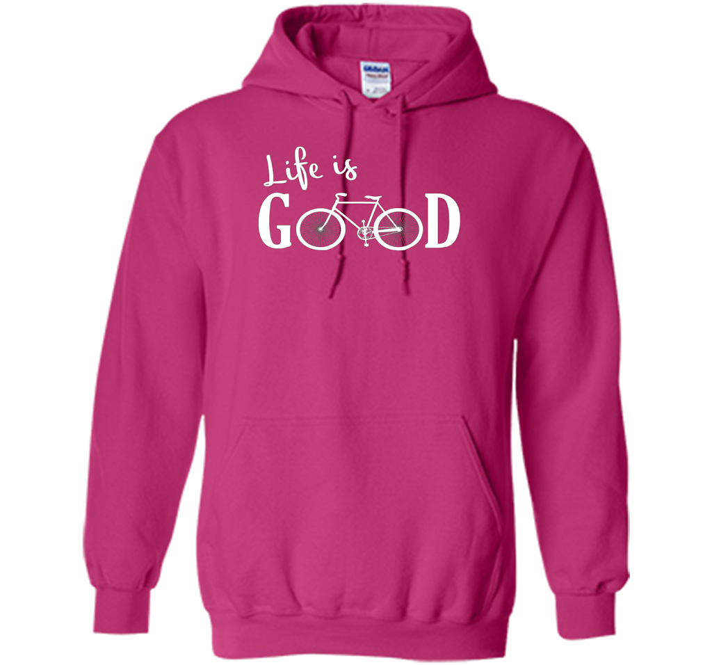 Life is Good Shirt Bicycle Shirt shirt Heliconia