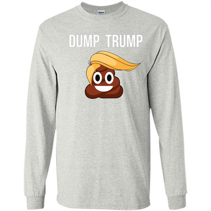 Dump Trump - Poop Emoji T-shirt Ash