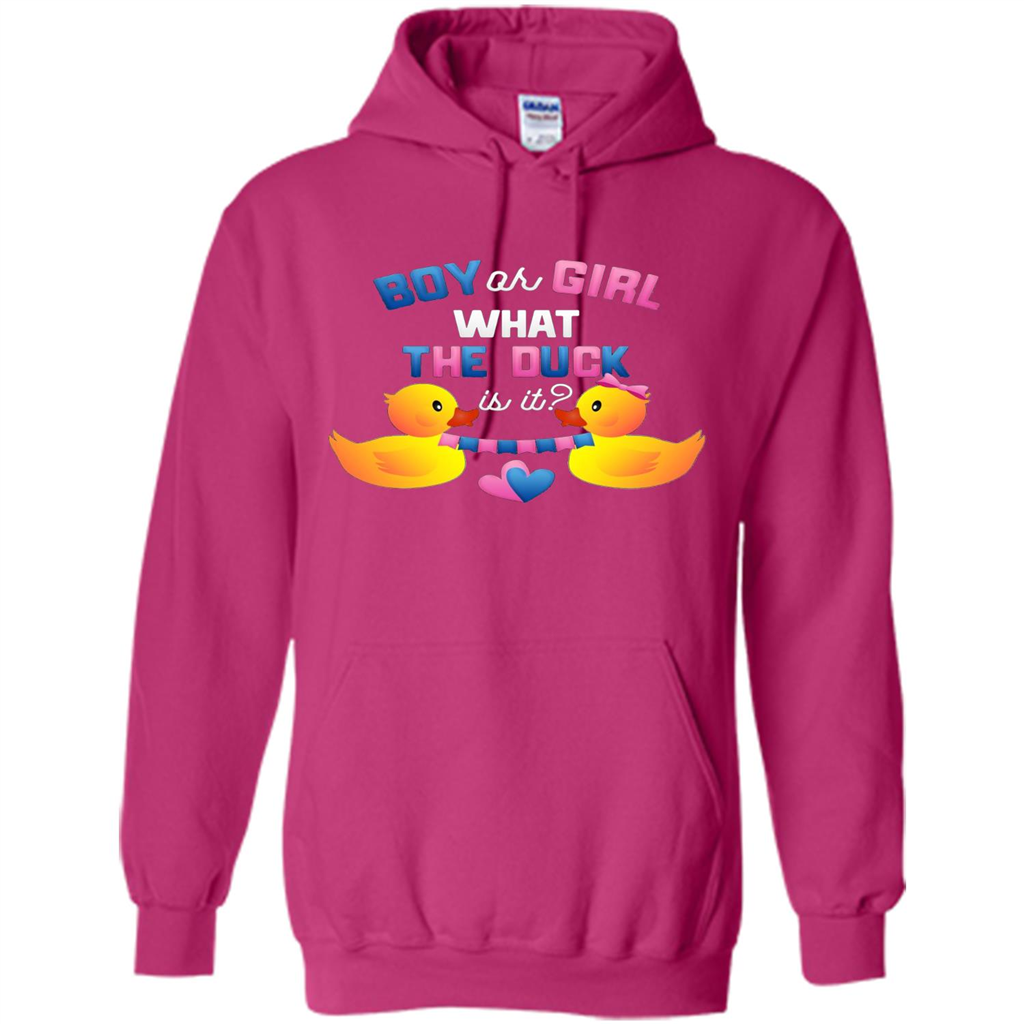 Boy Or Girl What The Duck Is It T-Shirt Gender Reveal Party T-Shirts Heliconia