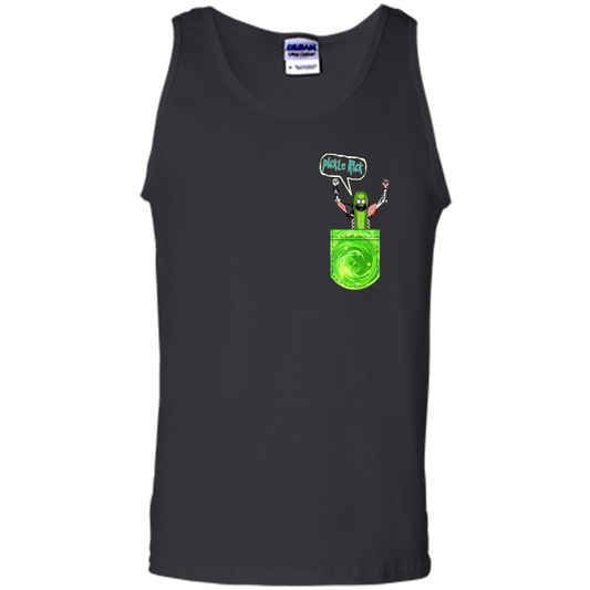 Pickle Funny Rick Pocket T-shirt TV Series T-shirt Black