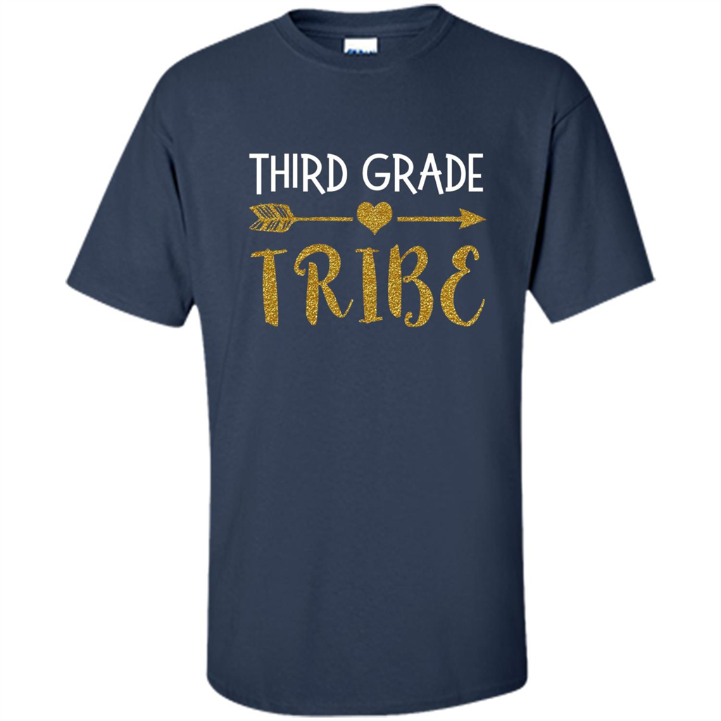 Third Grade Tribe T-shirt School Day T-shirt Navy