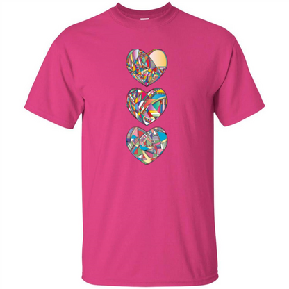 Hearts T-shirt Heliconia