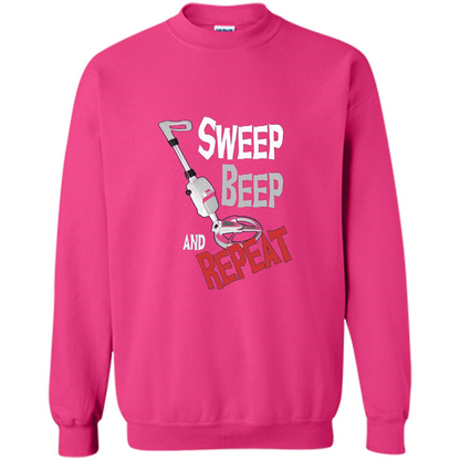 Metal Detector Gold Detecting Sweep Beep Repeat Funny T-shirt