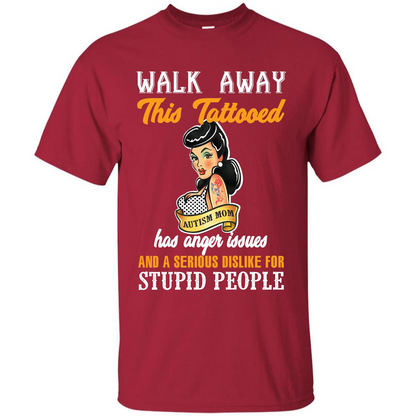Autism Awareness T-shirt Walk Away This Tattooed Cardinal