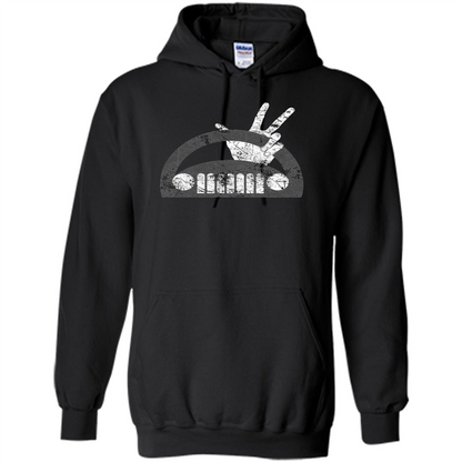 The Jeep Wave You Get It or You Don't Distressed T-Shirt Black