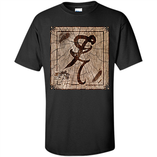 Wood Burned Healing Rune T-shirt Black