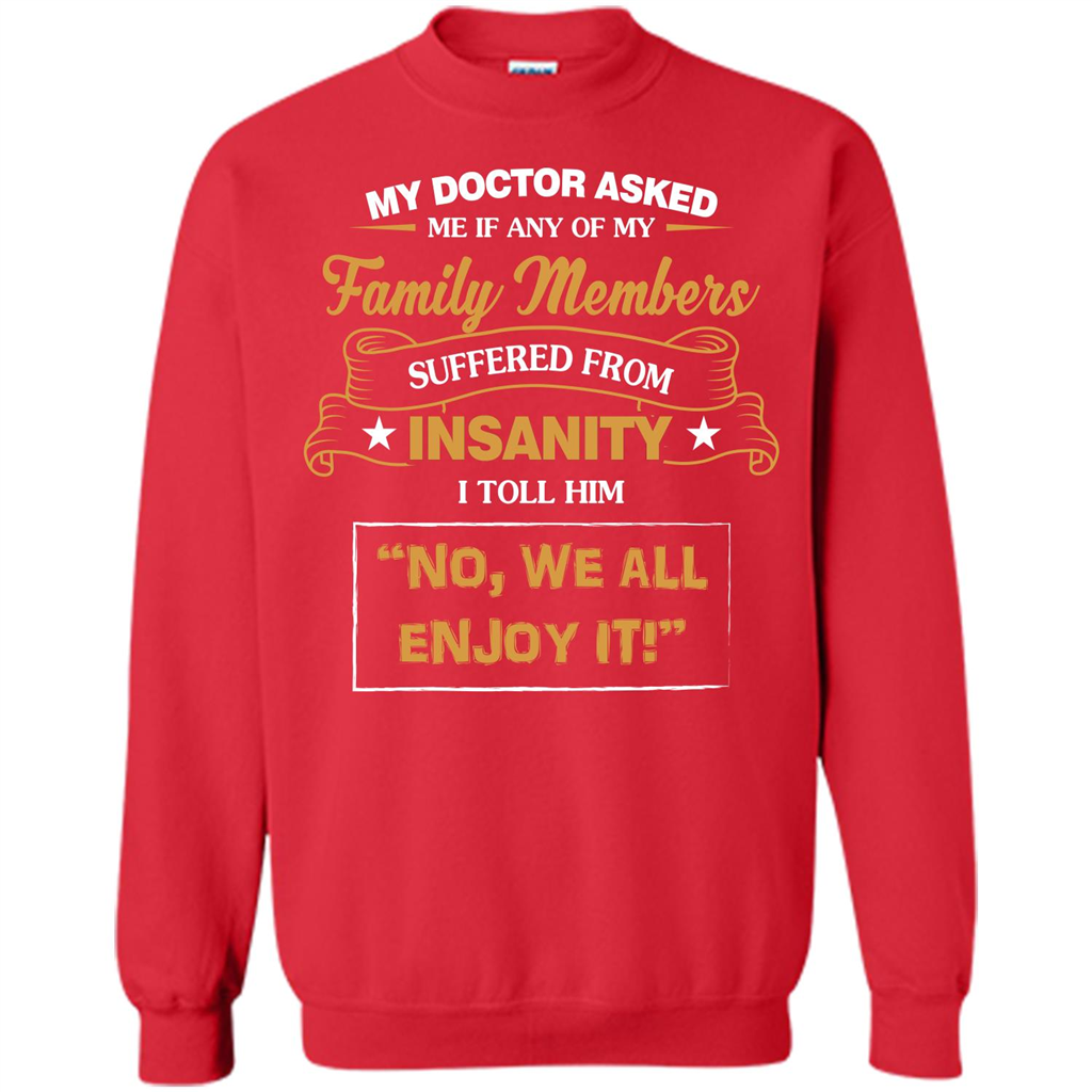 Family T-shirt We All Enjoy It Red