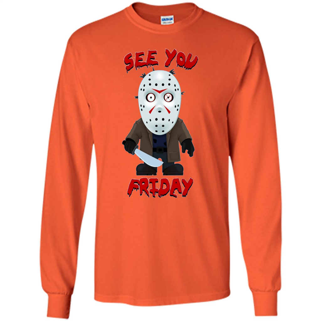 Friday The 12th T-shirt See You Friday Orange