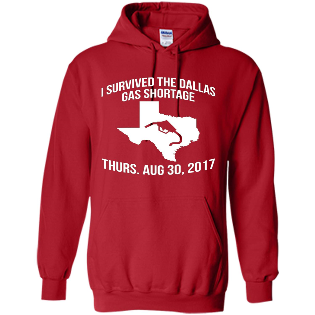 I Survived The Dallas Gas Shortage Thurs. Aug 30, 2017 T-shirt Red