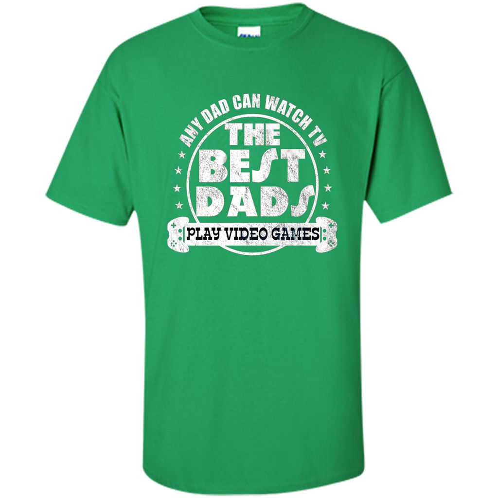 Father's Day T-shirt Best Dads Play Video Games Irish Green