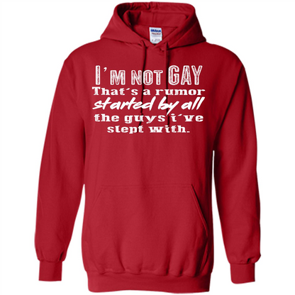 LGBTQ T-shirt I‰۪m Not Gay That‰۪s A Rumor Red