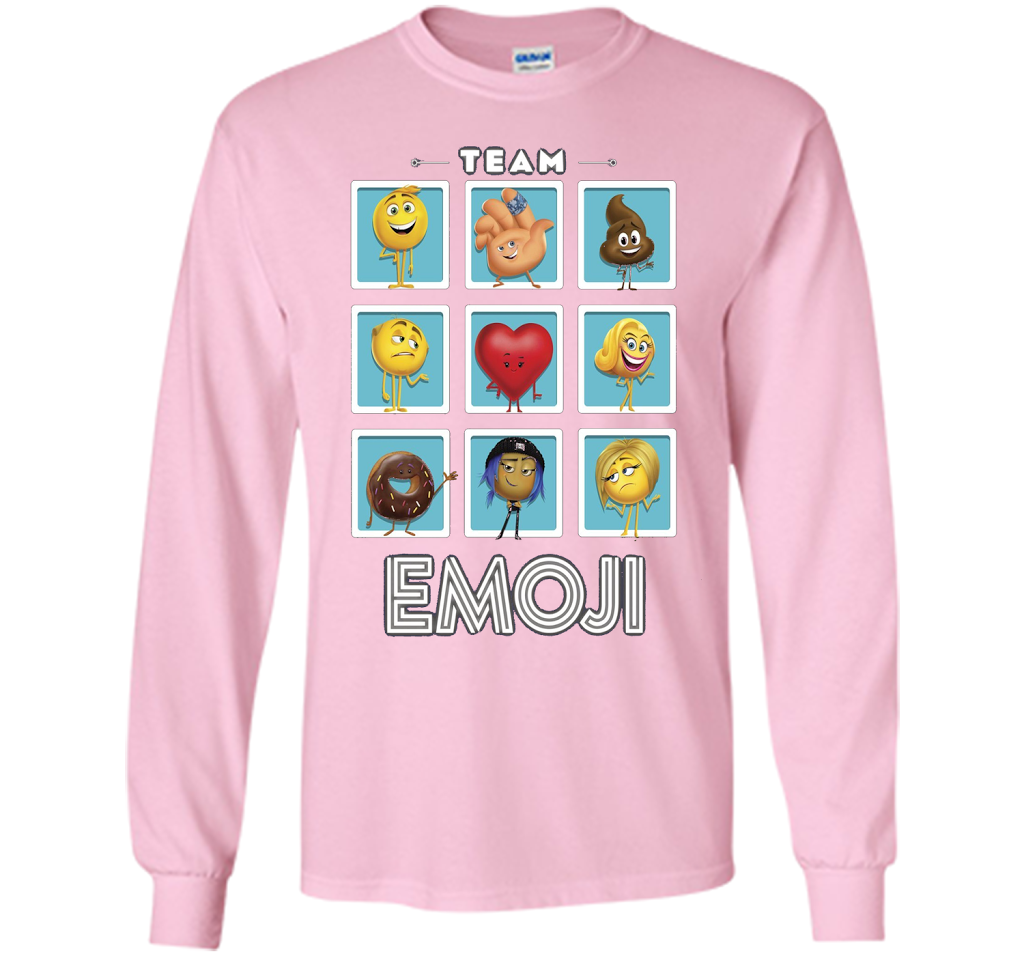 The Emoji Movie Team Emoji Panels Graphic T-Shirt shirt Light Pink