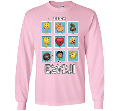 The Emoji Movie Team Emoji Panels Graphic T-Shirt shirt Light Pink
