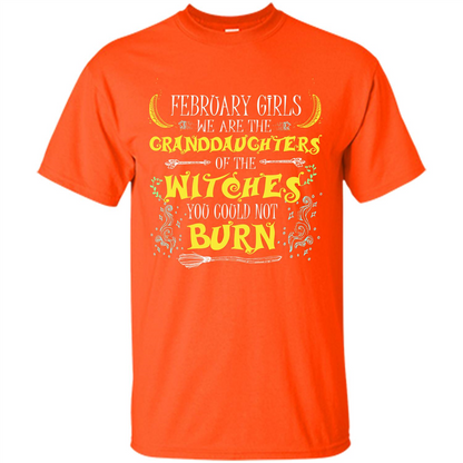 Halloween T-shirt February Girls T-shirt Orange