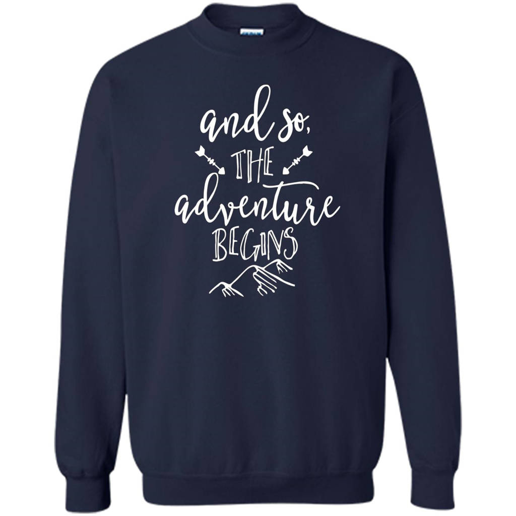 And So the Adventure Begins T-shirt Navy