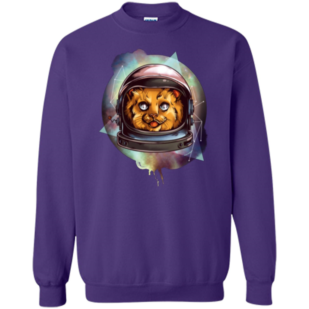 Space Kitty T-shirt Orange