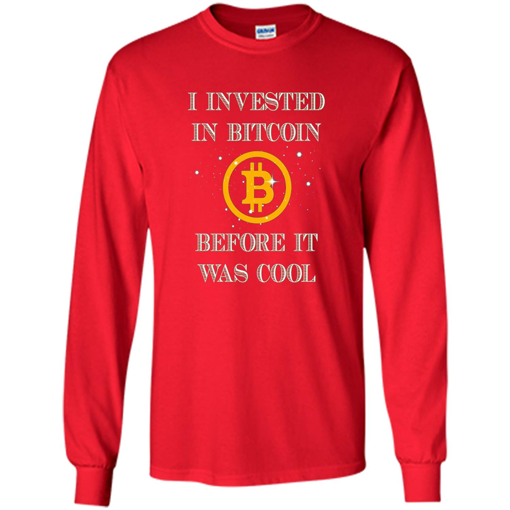 I Invested In Bitcoin Before It Was Cool T-shirt Red