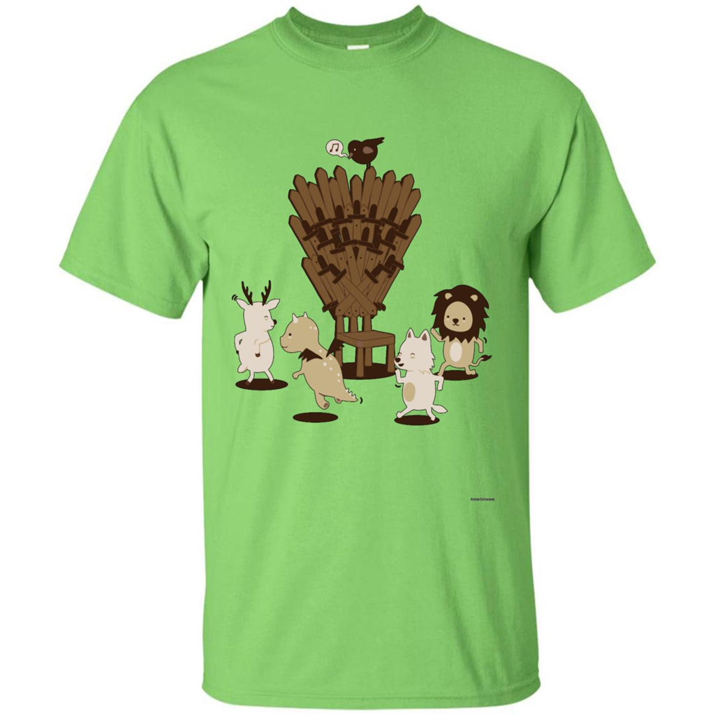 Game Of Musical Thrones Characters T-shirt Lime