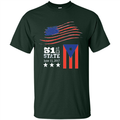 Puerto Rico The 51st State Of The United States Forest Green