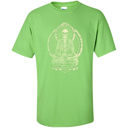 Starving Buddha - Weathered Halftone T-shirt Lime