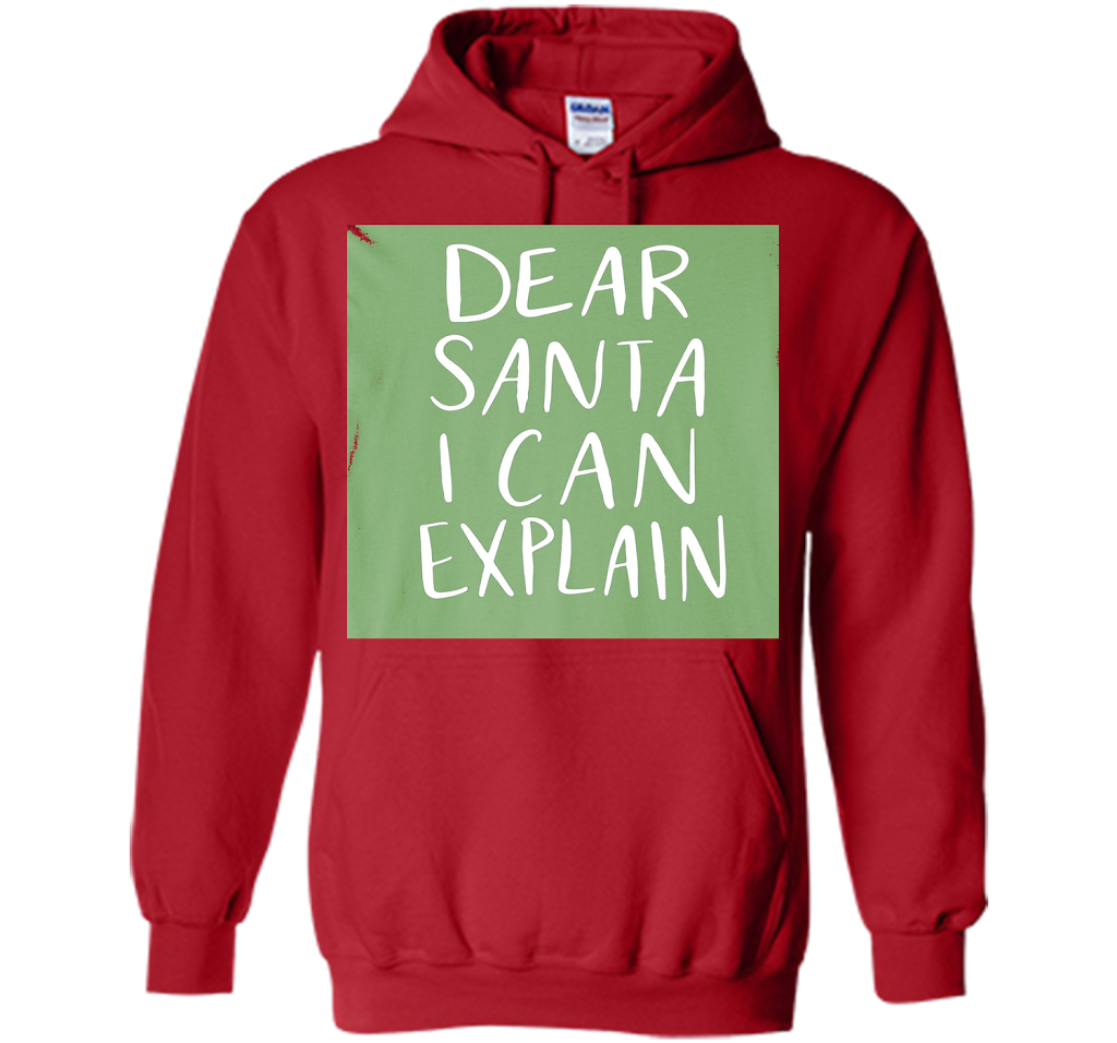 Dear Santa T-Shirt Funny Humor Holiday Christmas shirt Red