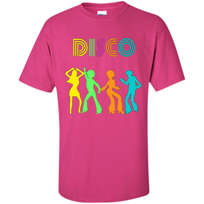 Disco Dancers Dancing Design T-shirt Heliconia