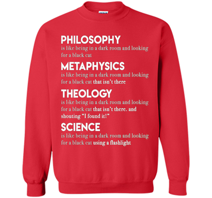 Philosophy Metaphysics Theology Science T-shirt Red