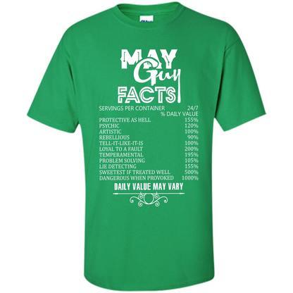 May Guy Facts T-shirt Irish Green