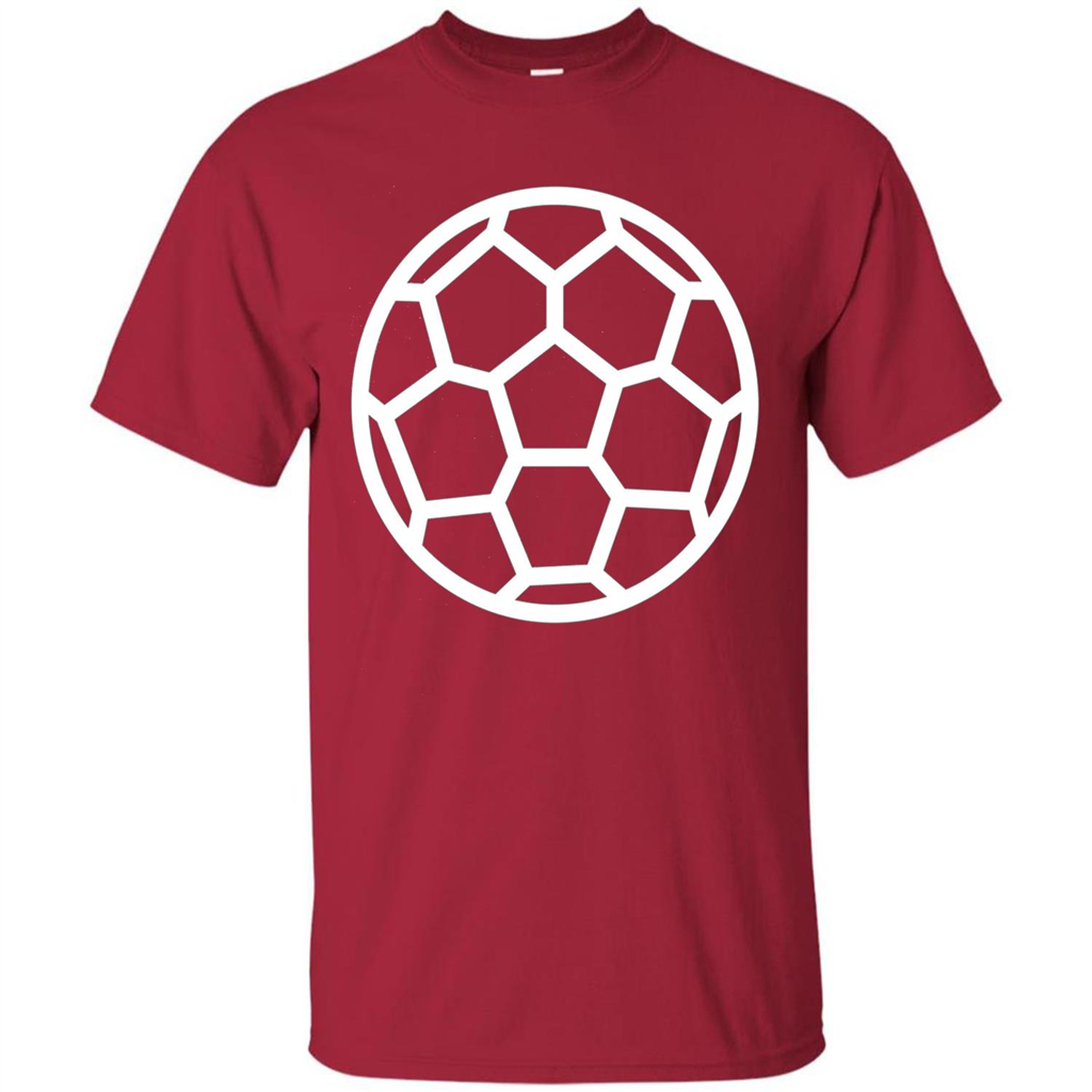 I Love American Soccer Ball Modern Sport T-shirt Cardinal