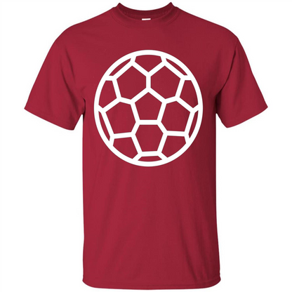 I Love American Soccer Ball Modern Sport T-shirt Cardinal