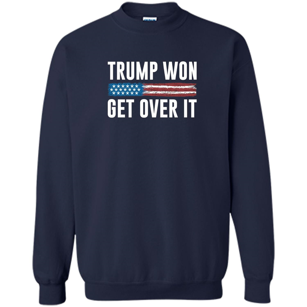 Trump Won - Get Over It T-shirt Navy