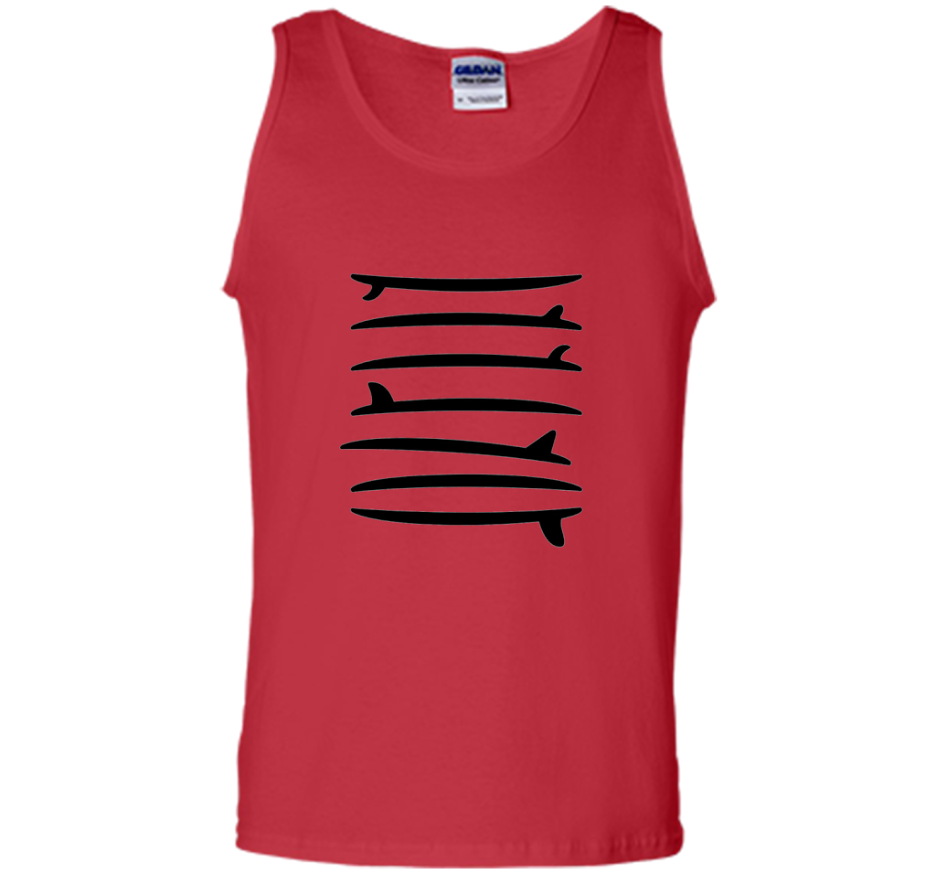 The Longboard Single Fin Surfer T-shirt Red