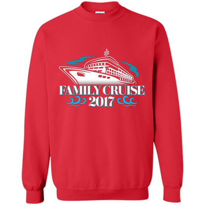 Family Cruise 2017 Vacation T-shirt Red